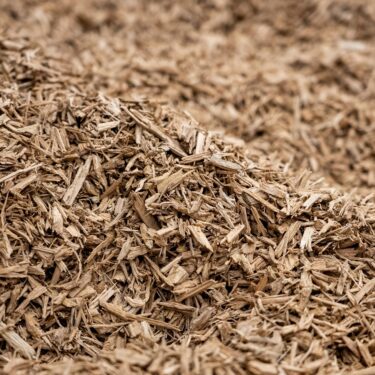 Shredded hardwood