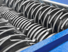 GROSS four-shaft shredder cutting unit with cutting discs